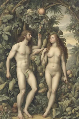 Adam and Eve in Paradise