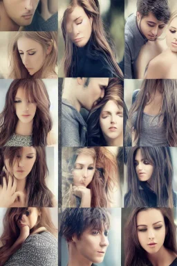 Style: image transformation with changing features, standing, intimate feelings and kissing, high realism, realistic relationship features, professional details sexually realistic, person for can give it back to of back and forth with the Style of fantasy haves exactly how it