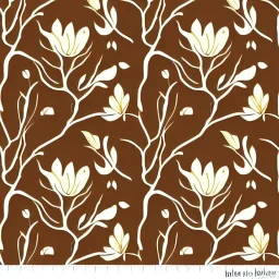 brown color cream color themed trees art nouveau