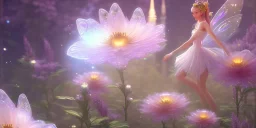 crystal subtle flower in a galactic ambiance beautiful fairy, transparent, delicate colors, in the foreground, full of details, smooth，soft light atmosphere, light effect，vaporwave colorful, concept art, smooth, extremely sharp detail, finely tuned detail, ultra high definition, 8 k, unreal engine 5, ultra sharp focus