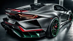 lamborghini sian BRABUS ROCKET, rear view, desktop wallpaper, 4K, Cinematic