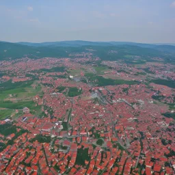 Valjevo city in air polution