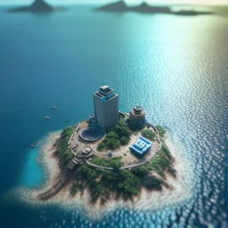 The Isometric Glass Tall Box Mini Model Little Real Island shape smooth Mixed Water Fall Under Ocean Sunshine Summer Background Blue Sea, The Last Of Us / Avatar, Octane Render / ZBrush, Cinematic, IMAX Film, Nikon D750, 16K, Autostereoscopy, Anthropomorphic, Golden Ratio, Geometry, Symmetric, Depth Of Field, Highly Detailed, Ultra Realistic, Beautiful Lighting, Halfrear Lighting, Soft Light, Candoluminescence, Cast Shadow, Reflective, Glow, Translucent, Normal Map, Carbonated --testp