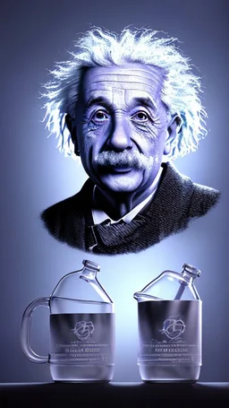 Albert Einstein, detailed and intricate calligraphy ink painting of a "cyborg Mad Scientist" holding beakers, outer space Background cosmic fractals, dystopian, concept art, unreal engine 5, god rays, ray tracing, RTX, lumen lighting, ultra detail, volumetric lighting, 3d, finely drawn, high definition, high resolution. award-winning: professional portrait: atmospheric: commanding: fantastical: clarity: 16k: ultra quality: striking: brilliance: stunning colors: amazing depth: masterfully crafted
