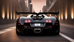 Batmobile bugatti Veyron ,rear view, desktop wallpaper, 4K, Cinematic