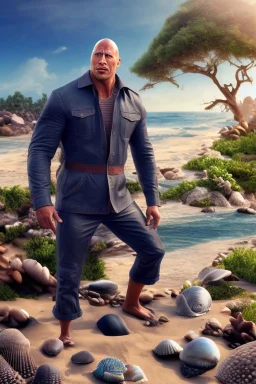 dwayne the rock johnson selling sea shells down by the sea shore