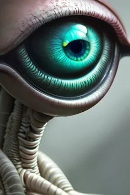 Eye alien, realistic and detailed concept art, high quality, high resolution, detailed, 4K