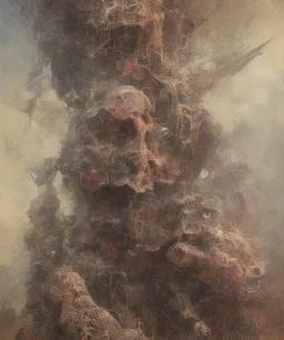 neural network. oil on canvas, beksinski