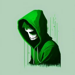 green, minimalistic, beautiful, drawing, art, code, full, png, male, cool, sad, mask