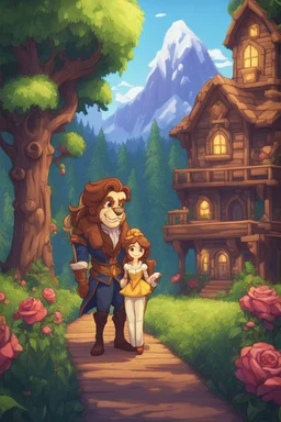 beauty and the beast, stardew, valley style
