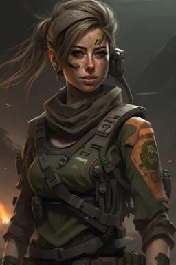 character sci fi female post apocalyps