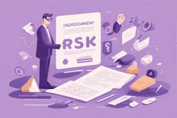 Introduction to Risk Management, flat light purple style