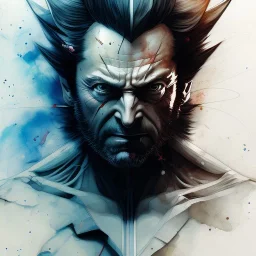 Wolverine, watercolor illustration by <agnes cecile> <Yoji Shinkawa>