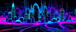 city neurons neon music