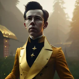 Full body, 3d render, asa butterfield, 1800's men style, 1800's men hair style, 1800's men clothes style, hyper realistic, octane render, unreal engine 5, 8k, palace background, uhd