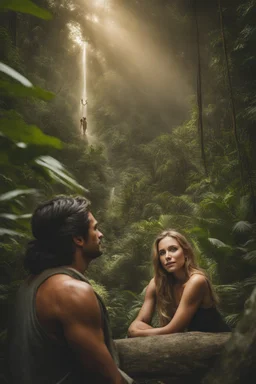 In a burst of spontaneity, Megan captured their moment on a sacred Jungle Crystal, sealing their bond in the depths of the jungle's magic. Riley's heart raced, overwhelmed by the intensity of their connection. "What... what have you done?" he stammered, his eyes filled with a mix of exhilaration and trepidation. Megan, her gaze unwavering, spoke with conviction. "I did what we desired. I sent a message to the Jungle Synod, solidifying our intentions." Riley's excitement surged, his voice filled