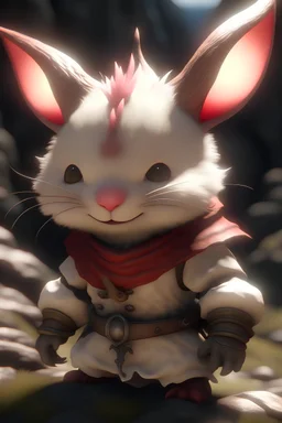 moogle from final fantasy 14 render hyper realistic