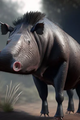 peccary ox tapir,concept art, smooth, extremely sharp detail, finely tuned detail, ultra high definition, 8 k, unreal engine 5, ultra sharp focus