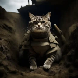 sharkcat in the trenches