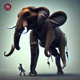 un robot éléphant