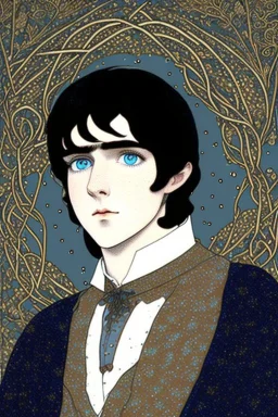 black hair freckles blue eyes young wizard beardsley