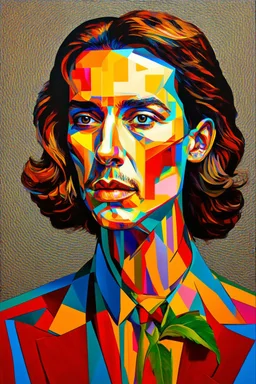 The narcissist is a mirror; Analytic Cubism; neo-surrealistic optical art