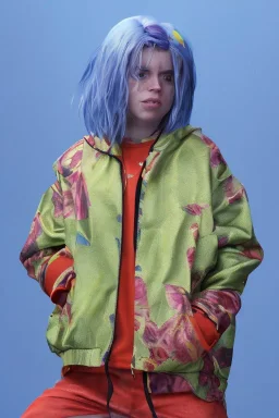 Billie Eilish, clip, photorealistic, 8k