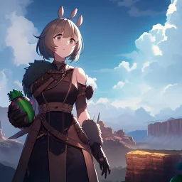 anime real life like cactus in the desert in arizona, grand canyon,anime, storm clouds in the background, prickly cactus.gloves