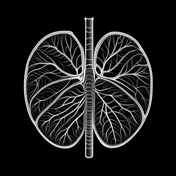 Lungs, Logo, 4k, high resolution, simple