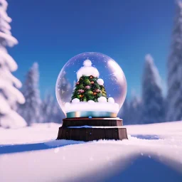 Kar küresi, Santa kid unreal engine 5, 8k