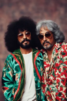 young Cheech and Chong as Gucci icons