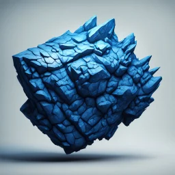 blue asteroid stylized