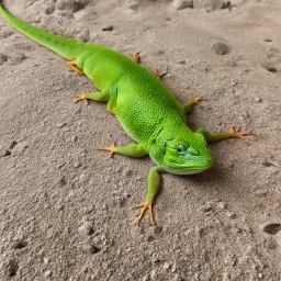 Ellie fell asleep walking her lizard again