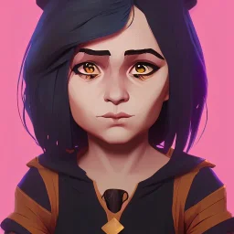 Portrait of an adorable witch kid by Nick Harris