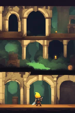 2d sidescroller platformer, level design inspired by Dark Souls games,