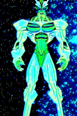 alien From Ben 10 cartoon. Lion. Advanced metal. Magnetic force. Magic power. And his turtle shield