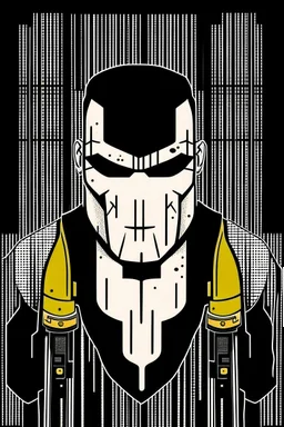 punisher sku;; in the style of Hiroshi Nagai