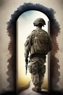 gateway to your dreams the back of an american soldier