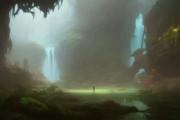 Concept art of A Goblin in a rain Forest by Justin Gerard