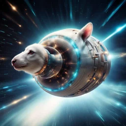 An animal moving with warp drive