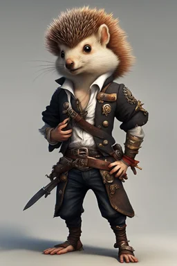 squirrel hedgehog mix humanoid pirate