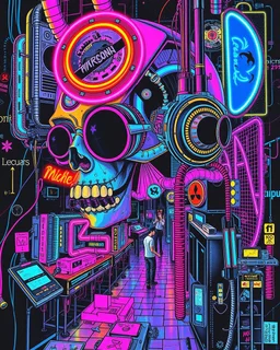 Surrealism Collage Techno Cyberpunk Surrealism Art Work Neons colors colorful,find details