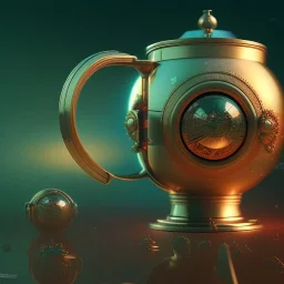 surrealism, art by Jerico Santander, The Teapot, octane render, redshift render,ambient lighting