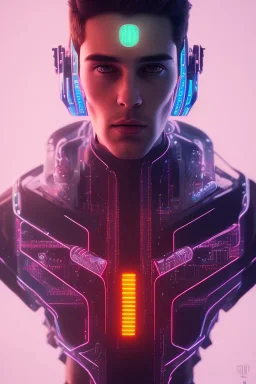 cyberpunk, head, men, portrai, tron