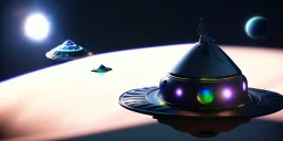 extra-terrestrial, 8K, photo realistic, highly detailed,liminous ufo, light colors