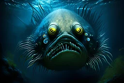 big cursed deep sea fish