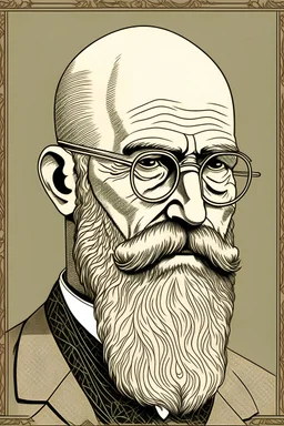 Freud psychology long beard bald coff Ray ban
