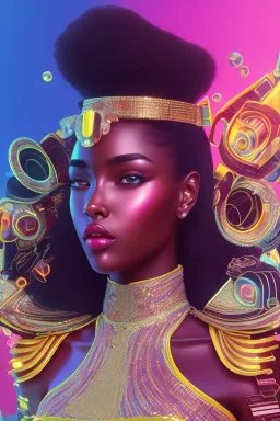 sexy, beautiful, young woman, detailed gorgeous face, black skin, great long legs, vaporwave aesthetic, synthwave, colorful, psychedelic, artstation, concept art, smooth, extremely sharp detail, finely tuned detail, ultra high definition, 8 k, unreal engine 5, ultra sharp focus, illustration, art by artgerm mary dimova, jim lee, greg rutkowski and alphonse mucha