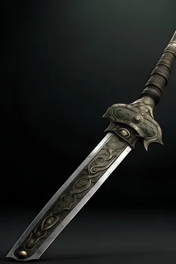 A mighty greatsword with a blade that resembles chiseled stone. The hilt is carved with earthy motifs, and the pommel holds a small gem that pulses with the energy of the earth.