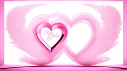 Un cautivador render en 3D de un corazón de cristal rosa brillante suspendido dentro del texto estilizado "Feliz Día Yoselin". El corazón está intrincadamente detallado, con una textura sutil que agrega profundidad y realismo. El texto es atrevido y moderno, con un toque de elegancia. El ambiente general de la imagen es romántico y futurista, con un toque de misterio